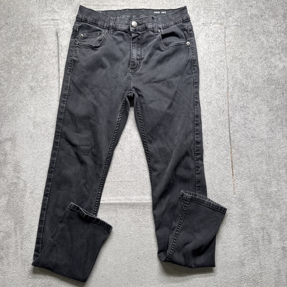Mugsy‎ Men's Black Squid Inks Stretch Jeans Size 33 Slim Fit Casual Comfort